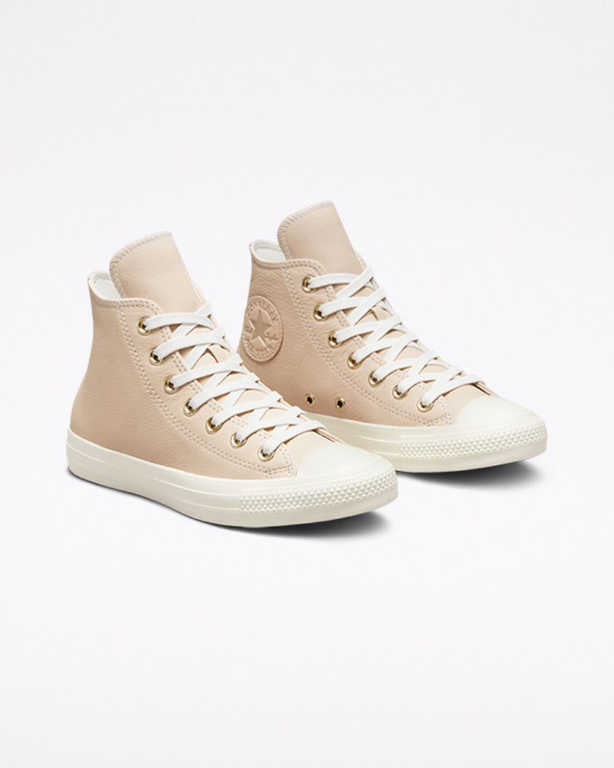 Zapatillas Altas Converse Chuck Taylor All Star Earthy Neutrals Mujer Albaricoque Doradas Claro | PE 57E240